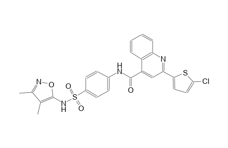 2-(5-chloro-2-thienyl)-N-(4-{[(3,4-dimethyl-5-isoxazolyl)amino]sulfonyl}phenyl)-4-quinolinecarboxamide