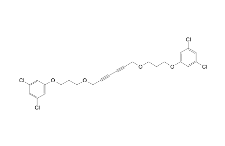 1,3-dichloro-5-[3-[6-[3-(3,5-dichlorophenoxy)propoxy]hexa-2,4-diynoxy]propoxy]benzene
