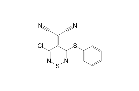 2-(3-Chloranyl-5-phenylsulfanyl-1,2,6-thiadiazin-4-ylidene)propanedinitrile