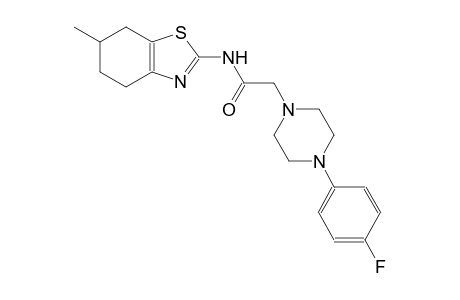 2-[4-(4-fluorophenyl)-1-piperazinyl]-N-(6-methyl-4,5,6,7-tetrahydro-1,3-benzothiazol-2-yl)acetamide