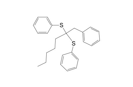 Benzene, 1,1'-[[1-(phenylmethyl)hexylidene]bis(thio)]bis-