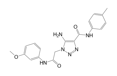 5-amino-1-[2-(3-methoxyanilino)-2-oxoethyl]-N-(4-methylphenyl)-1H-1,2,3-triazole-4-carboxamide