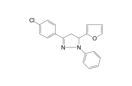 3-(4-Chlorophenyl)-5-(2-furyl)-1-phenyl-2-pyrazoline
