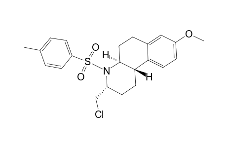 Benzo[f]quinoline, 3-(chloromethyl)-1,2,3,4,4a,5,6,10b-octahydro-8-methoxy-4-[(4-methylphenyl)sulfonyl]-, (3.alpha.,4a.alpha.,10b.alpha.)-