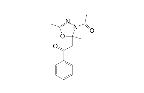 4-ACETYL-2,5-DIMETHYL-5-(2-OXO-2-PHENYLETHYL)-1,3,4-OXADIAZOL-2-INE