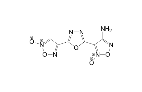 2-[3(4)-Methylfuroxan-4(3)-yl]-5-[3(4)-aminofuroxan-4(3)-yl]1,3,4-oxadiazole