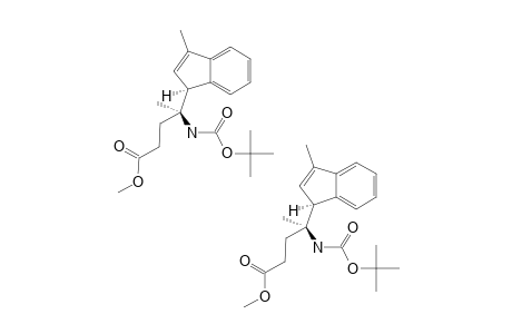 METHYL-(S)-4-(TERT.-BUTOXYCARBONYLAMINO)-4-[(S)-3-METHYL-1H-INDEN-1-YL]-PENTANOATE