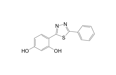 2-(2',4'-Dihydroxyphenyl)-5-phenyl-1,3,4-thiadiazole
