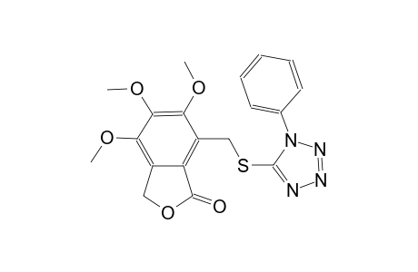 1(3H)-isobenzofuranone, 4,5,6-trimethoxy-7-[[(1-phenyl-1H-tetrazol-5-yl)thio]methyl]-