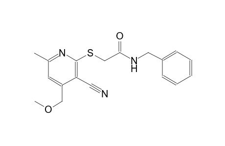 N-Benzyl-2-(3-cyano-4-methoxymethyl-6-methyl-pyridin-2-ylsulfanyl)-acetamide