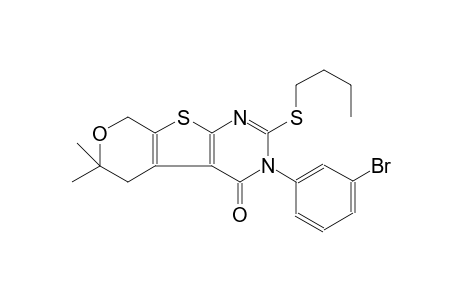 3-(3-bromophenyl)-2-(butylsulfanyl)-6,6-dimethyl-3,5,6,8-tetrahydro-4H-pyrano[4',3':4,5]thieno[2,3-d]pyrimidin-4-one
