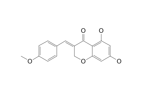 EUCOMIN;(E)-5,7-DIHYDROXY-3-(4-METHOXYBENZYL)-CHROMAN-4-ONE