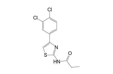 Propanamide, N-[4-(3,4-dichlorophenyl)-2-thiazolyl]-