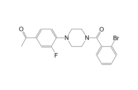 ethanone, 1-[4-[4-(2-bromobenzoyl)-1-piperazinyl]-3-fluorophenyl]-