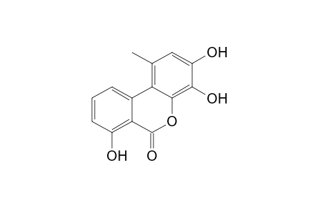 3,4,7-Trihydroxy-1-methyl-6H-dibenzo[b,d]pyran-6-one