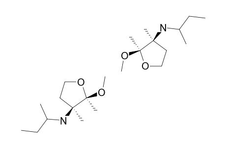 CIS-(N-SEC.-BUTYLAMINO)-2-METHOXY-2,3-DIMETHYLOXOLANE;MIXTURE_OF_DIASTEREOMERS