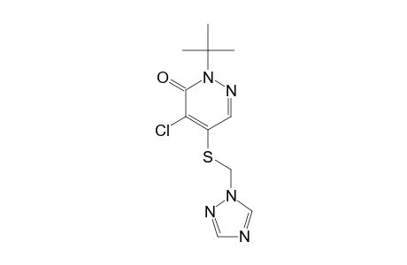 3(2H)-Pyridazinone, 4-chloro-2-(1,1-dimethylethyl)-5-[(1H-1,2,4-triazol-1-ylmethyl)thio]-