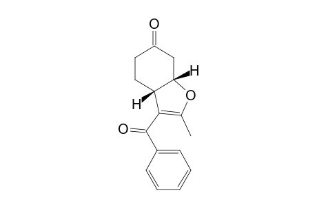 (3aS,7aS)-3-Benzoyl-2-methyl-4,5,7,7a-tetrahydrobenzofuran-6(3aH)-one