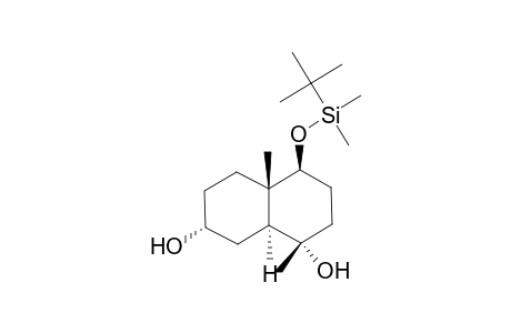 (1a.alpha.,4.beta.,7.alpha.,8a.alpha.)-4-[(tert-Butyldimethylsilyl)oxy]decahydro-1,4a-dimethyl-1,7-naphthalenediol