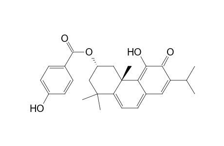 Benzoic acid, 4-hydroxy-, 1,2,3,4,4a,6-hexahydro-5-hydroxy-1,1,4a-trimethyl-7-(1-methylethyl)-6 -oxo-3-phenanthrenyl ester, (3S-trans)-