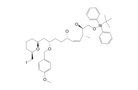 (Z,2R,3R,6S,9S)-1-(tert-butyl-di(phenyl)silyl)oxy-10-[(2S,6R)-6-(iodomethyl)tetrahydropyran-2-yl]-9-(4-methoxybenzyl)oxy-3-methyl-dec-4-ene-2,6-diol