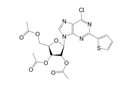 6-Chloro-2-(2'-thienyl)-9.beta.-(2',3',5'-tri-O-acetyl)-D,ribo-furanosylpurine