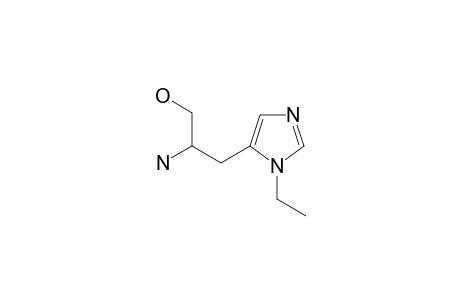 2-amino-3-(3-ethylimidazol-4-yl)propan-1-ol