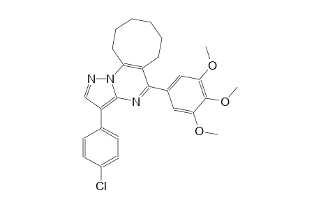cycloocta[e]pyrazolo[1,5-a]pyrimidine, 3-(4-chlorophenyl)-6,7,8,9,10,11-hexahydro-5-(3,4,5-trimethoxyphenyl)-