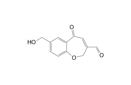 1-Benzoxepin-3-carboxaldehyde, 2,5-dihydro-7-(hydroxymethyl)-5-oxo-