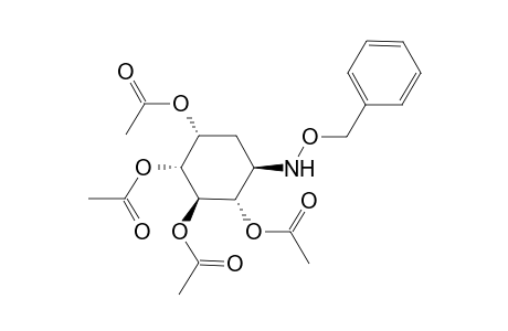 5-Benzyloxyamino-1,2,3,4-tetraacetoxycyclohexane