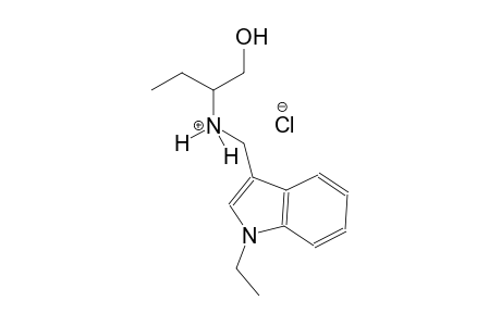 1H-indole-3-methanaminium, 1-ethyl-N-[1-(hydroxymethyl)propyl]-, chloride