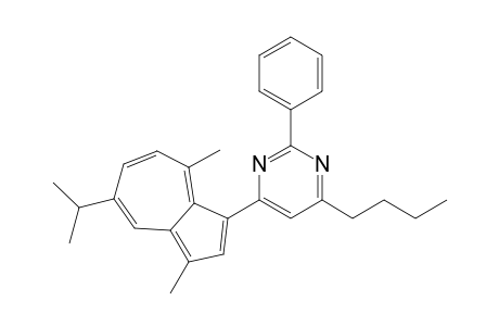 4-Butyl-6-[3,8-dimethyl-5-(propan-2-yl)azulen-1-yl]-2-phenylpyrimidine