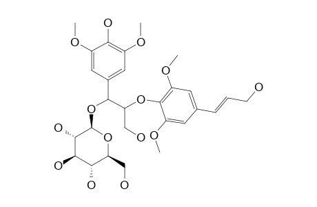 3-HYDROXY-1-(4-HYDROXY-3,5-DIMETHOXYPHENYL)-2-[4-[3-HYDROXY-1-(E)-PROPENY]-2,6-DIMETHOXYPHENOXY]-PROPYL-BETA-D-GLUCOPYRANOSIDE