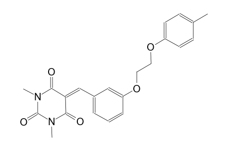 2,4,6(1H,3H,5H)-pyrimidinetrione, 1,3-dimethyl-5-[[3-[2-(4-methylphenoxy)ethoxy]phenyl]methylene]-