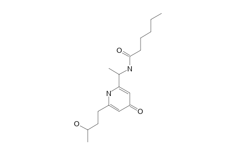 N-[1-[6-(3-hydroxybutyl)-4-keto-1H-pyridin-2-yl]ethyl]hexanamide