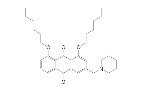 1,8-DI-O-HEXYL-15-(PIPERIDIN-1-YL)-CHRYSOPHANOL