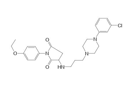 3-[3-[4-(3-chlorophenyl)-1-piperazinyl]propylamino]-1-(4-ethoxyphenyl)pyrrolidine-2,5-dione