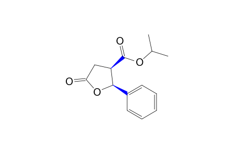cis-5-oxo-2-phenyltetrahydro-3-furoic acid, isopropyl ester
