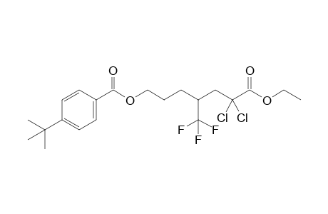6,6-Dichloro-7-ethoxy-7-oxo-4-(trifluoromethyl)heptyl 4-(tert-butyl)benzoate