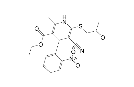 ethyl 5-cyano-2-methyl-4-(2-nitrophenyl)-6-[(2-oxopropyl)sulfanyl]-1,4-dihydro-3-pyridinecarboxylate