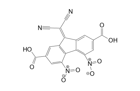 9H-fluorene-2,7-dicarboxylic acid, 9-(dicyanomethylene)-4,5-dinitro-