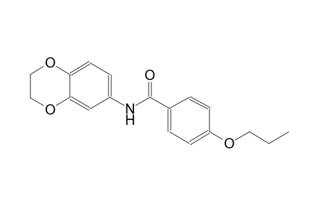 benzamide, N-(2,3-dihydro-1,4-benzodioxin-6-yl)-4-propoxy-