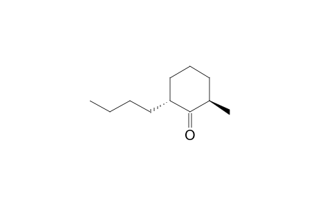 Cyclohexanone, 2-butyl-6-methyl-, trans-