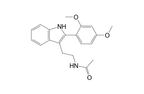 2-[2',4'-Dimethoxyphenyl]-3-[(acetylamino)ethyl]-5-methoxyindol