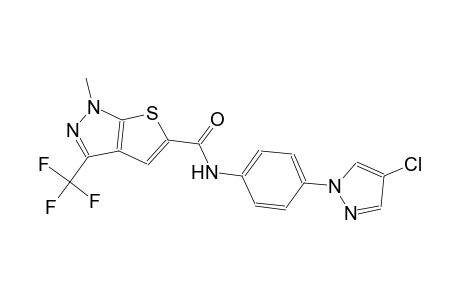 1H-thieno[2,3-c]pyrazole-5-carboxamide, N-[4-(4-chloro-1H-pyrazol-1-yl)phenyl]-1-methyl-3-(trifluoromethyl)-