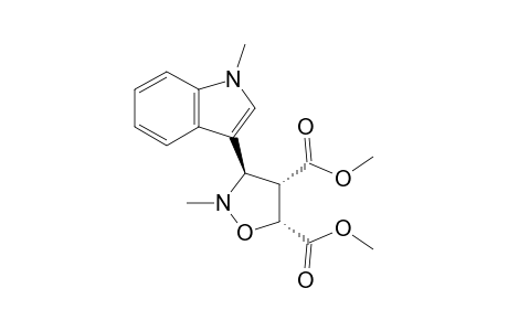 (3R,4S,5R)-2-methyl-3-(1-methyl-3-indolyl)isoxazolidine-4,5-dicarboxylic acid dimethyl ester