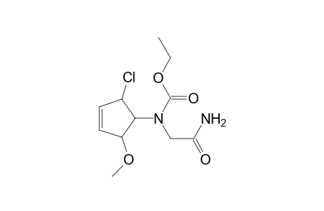 4-(N-(carbamoylmethyl)-N-(ethoxycarbonyl)amino)-3-chloro-5-methoxycyclopentene