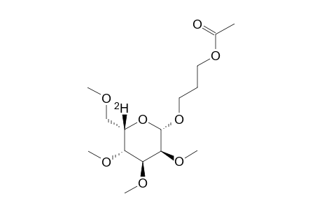 3-ACETYLOXYPROPYL-2,3,4,6-TETRA-O-METHYL-BETA-L-[5-(2)H]-GULOPYRANOSIDE