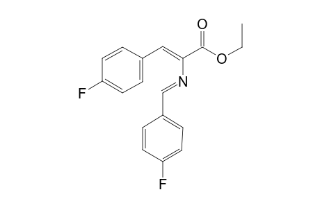 Ethyl 3-(4-fluorophenyl)-2-(4-fluorobenzylideneimino)acrylate