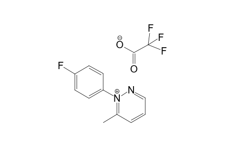 1-(4-Fluorophenyl)-6-methylpyridazinium trifluoroacetate
